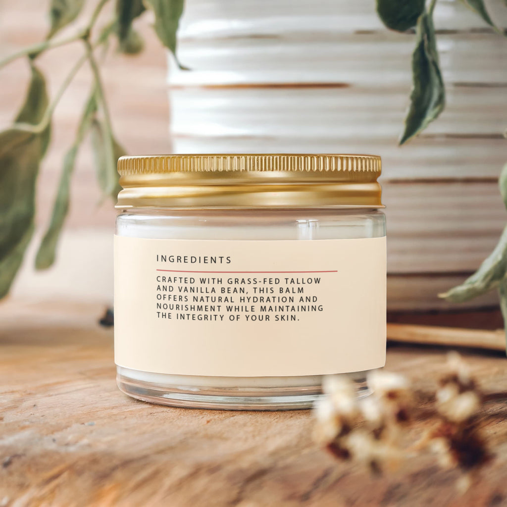 Whipped Grass-Fed Tallow Balm with Vanilla Bean