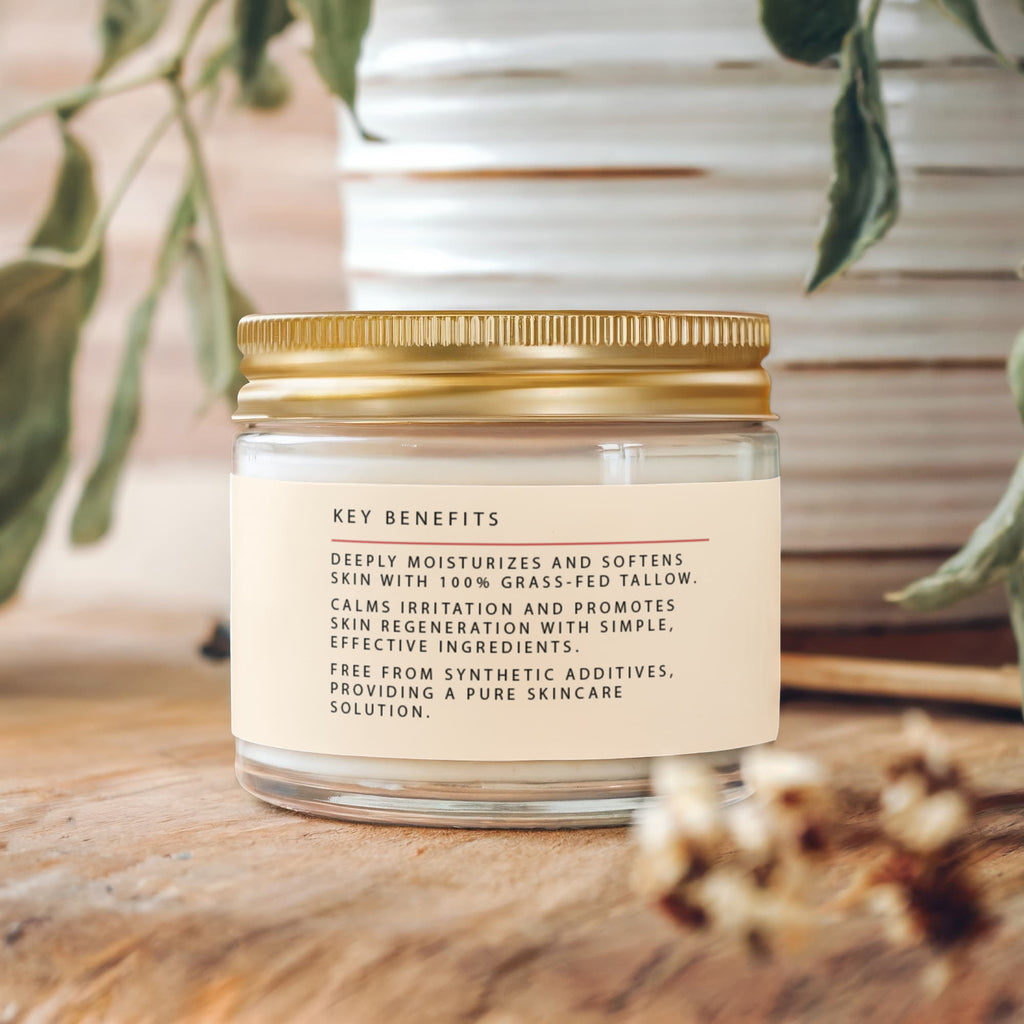 Whipped Grass-Fed Tallow Balm with Vanilla Bean